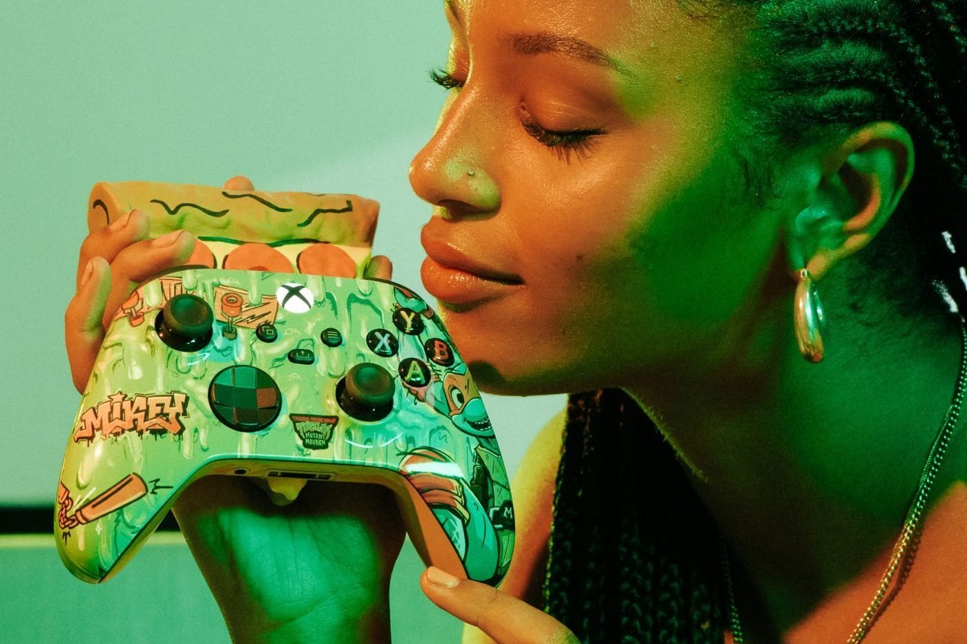 tortues ninja pizza xbox manette2