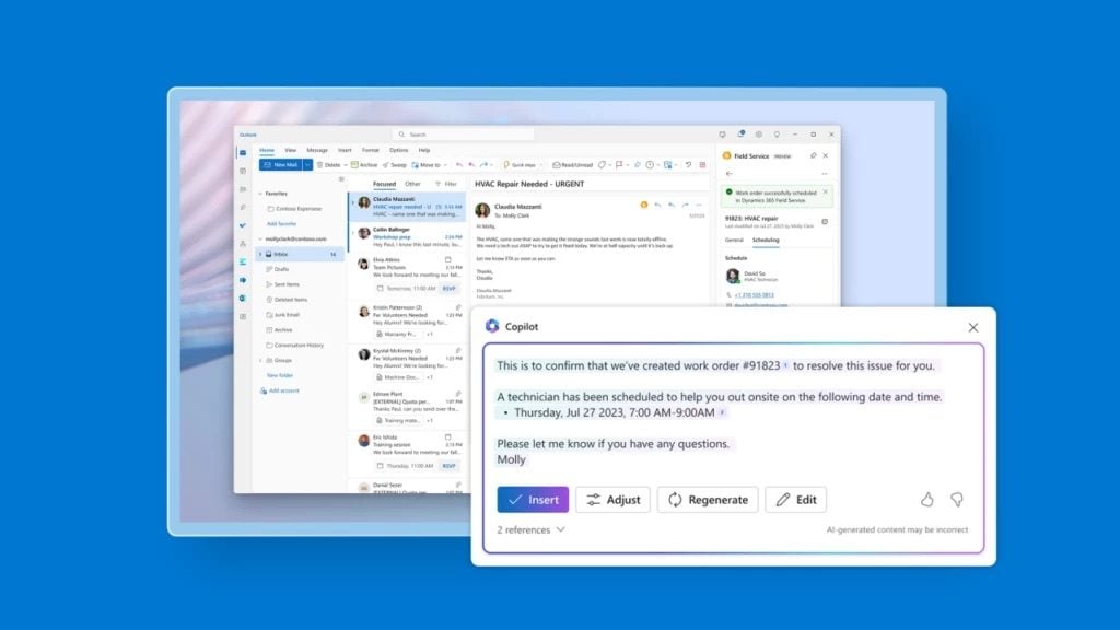 CoPilot Microsoft Dynamic Field 365