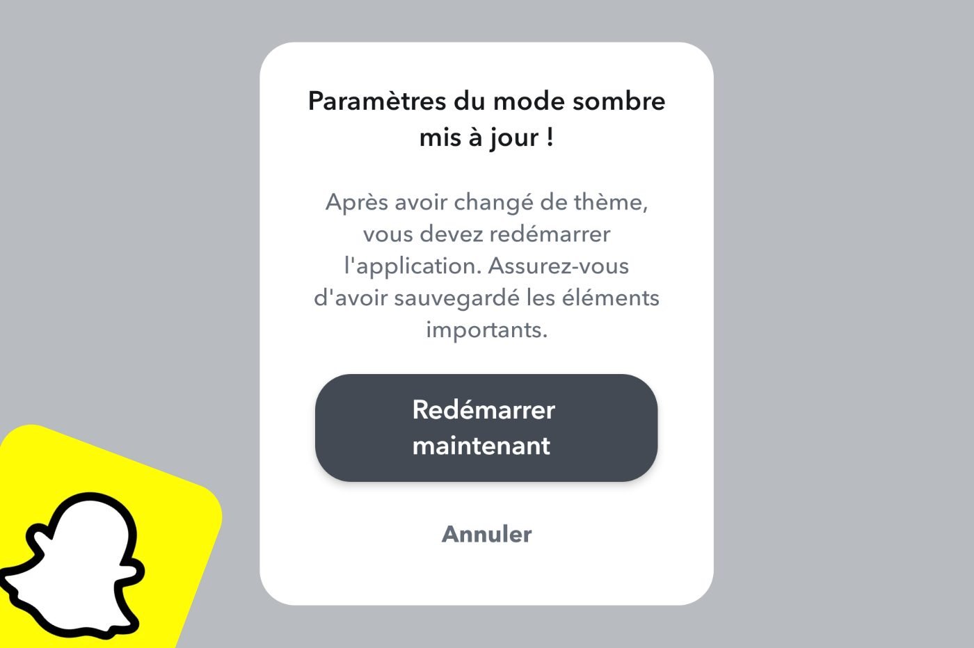 Snapchat mode sombre gratuit 3