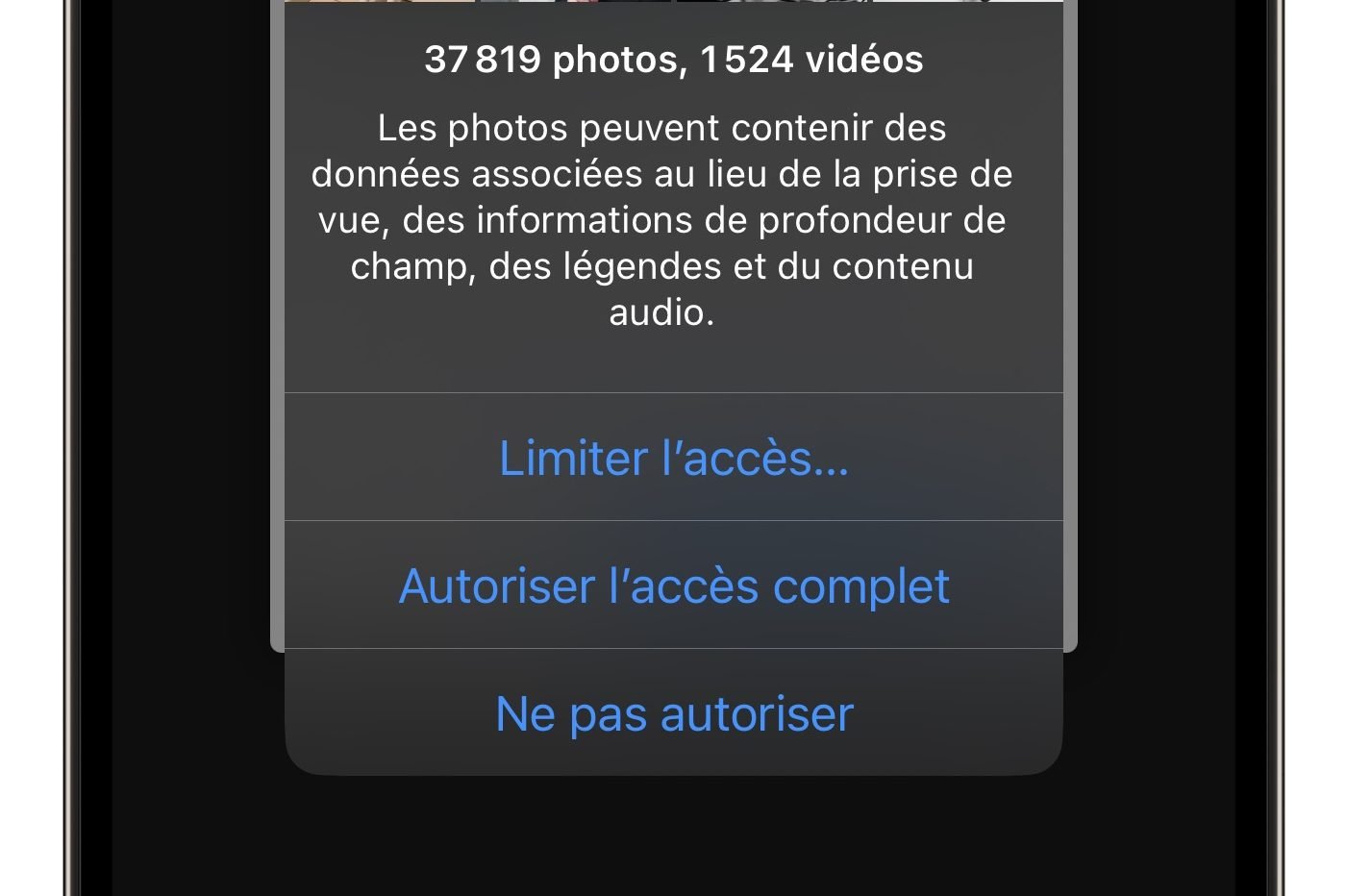 Ios 17 Autorisations Photos