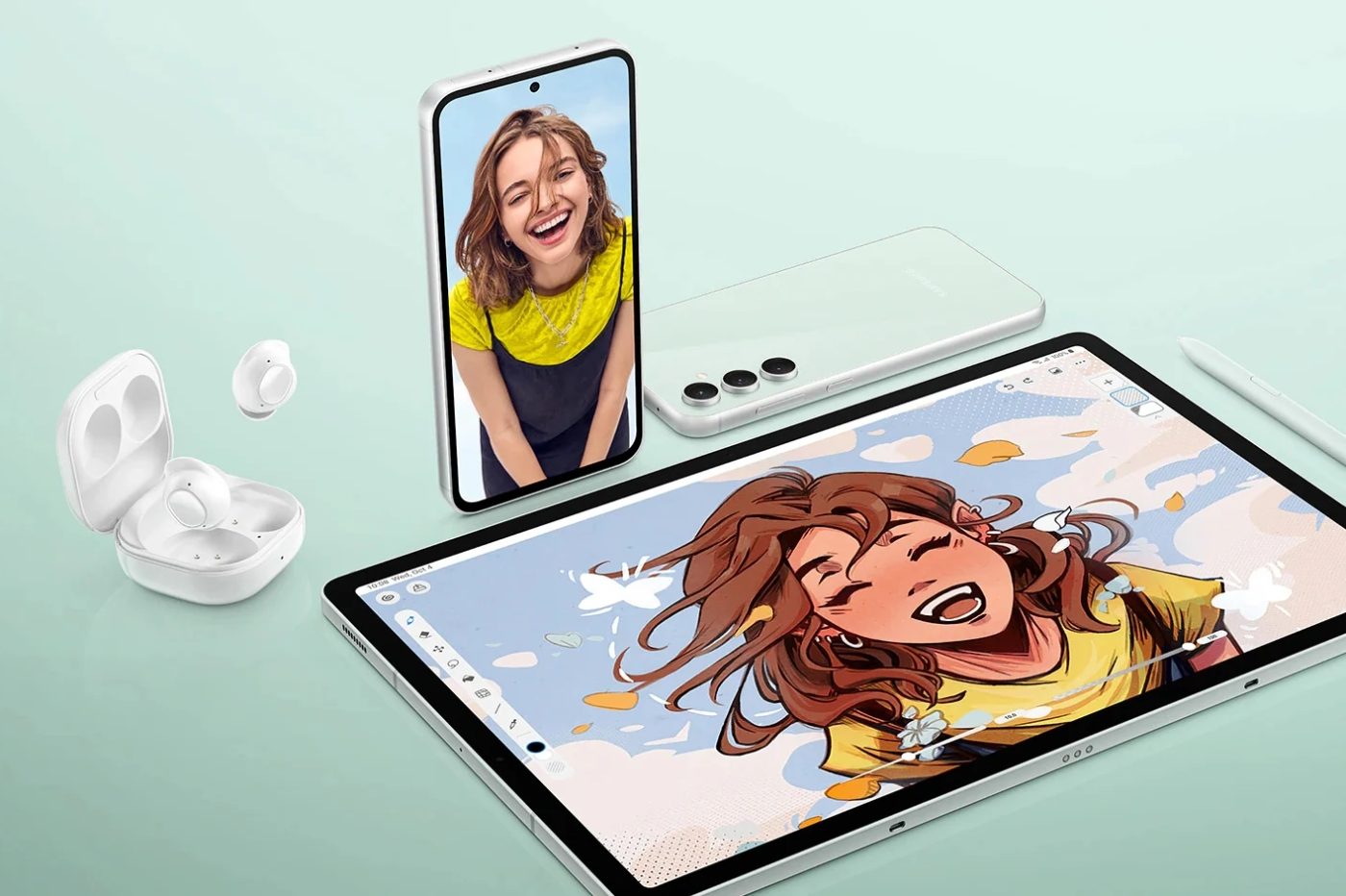 Samsung Galaxy S23 Fe Tab S9 Galaxy Buds