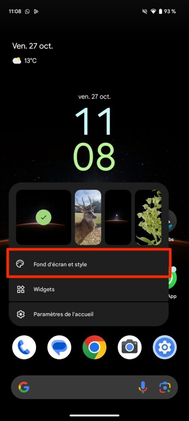 Android 14 Personnalisation écran