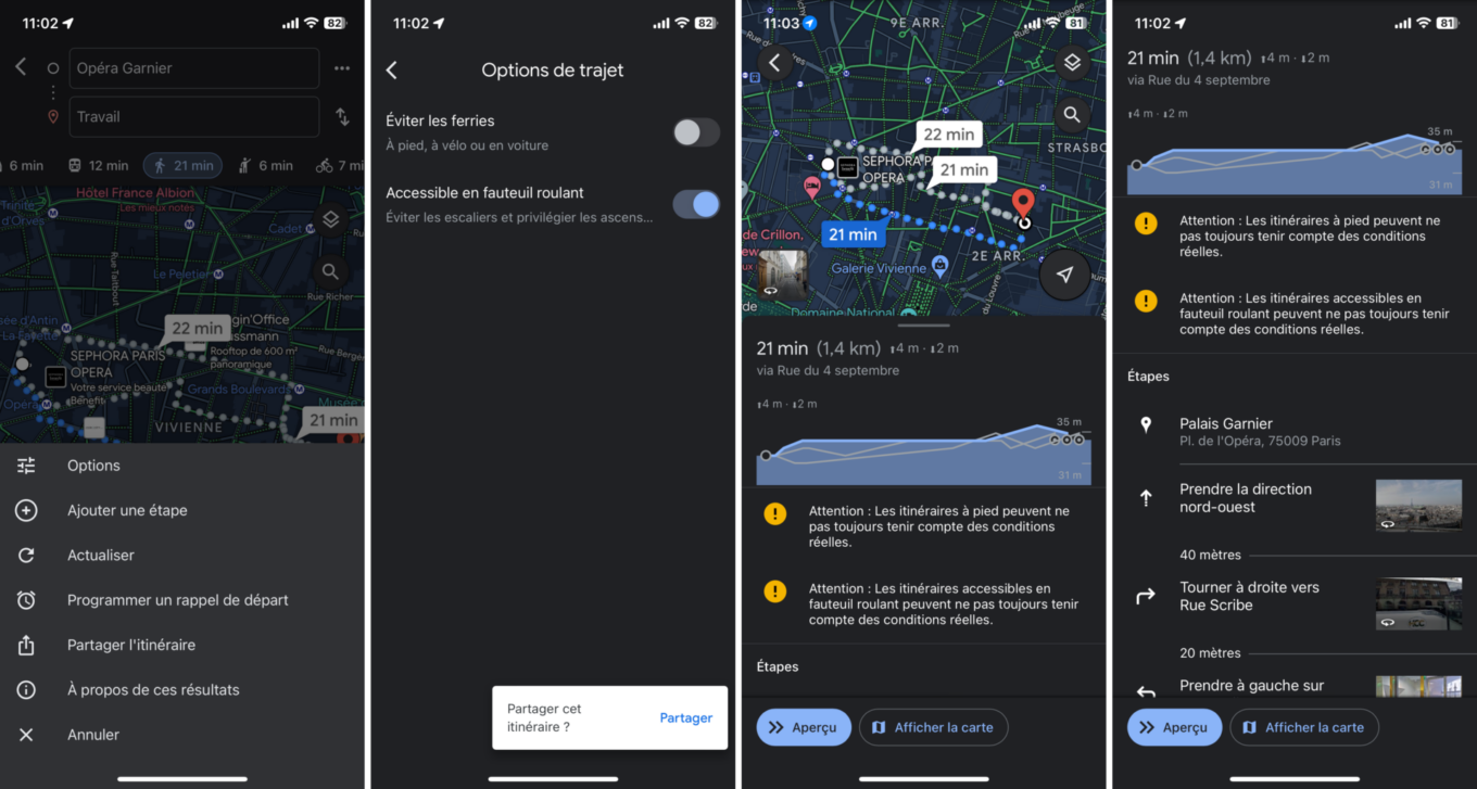 Google Maps Fauteuils Roulants