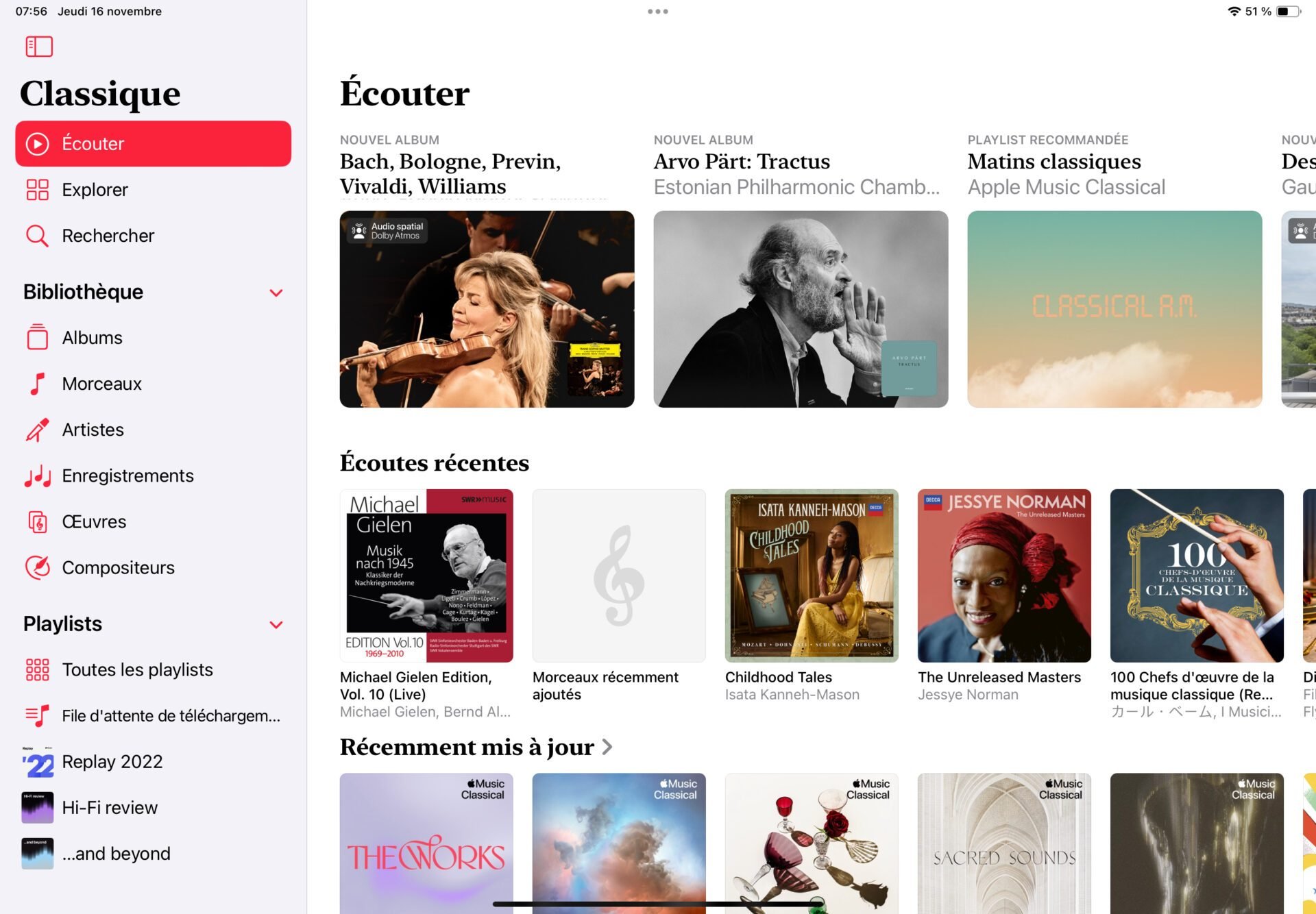 Apple Music Classical Ipad