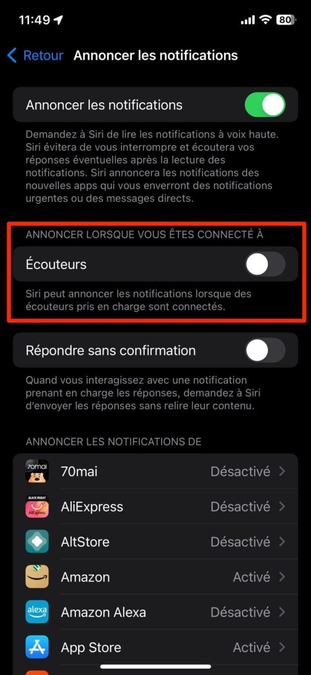 Empêcher Siri De Lire Les Notifications Airpods4