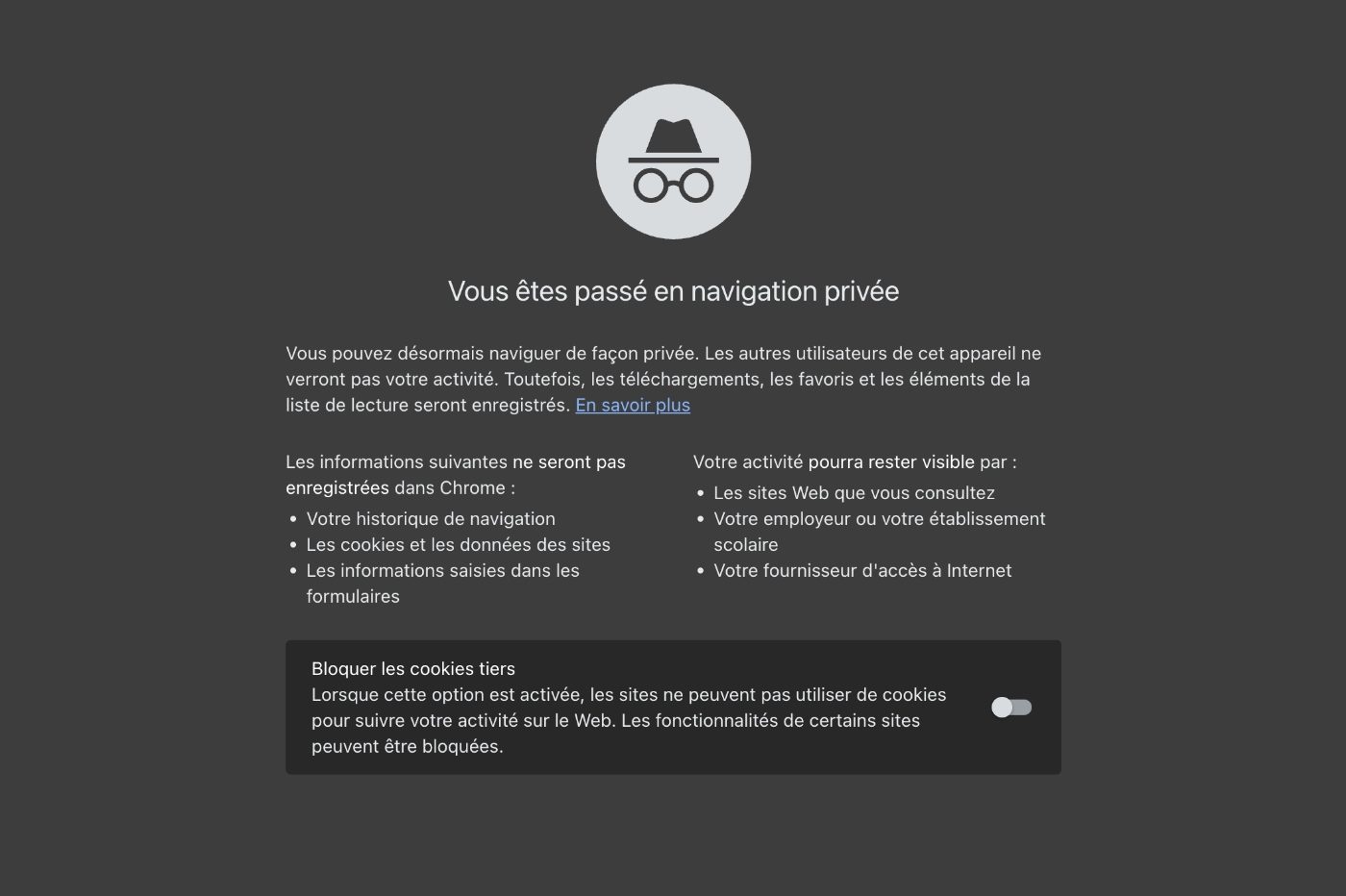 Navigation Privee Google Chrome