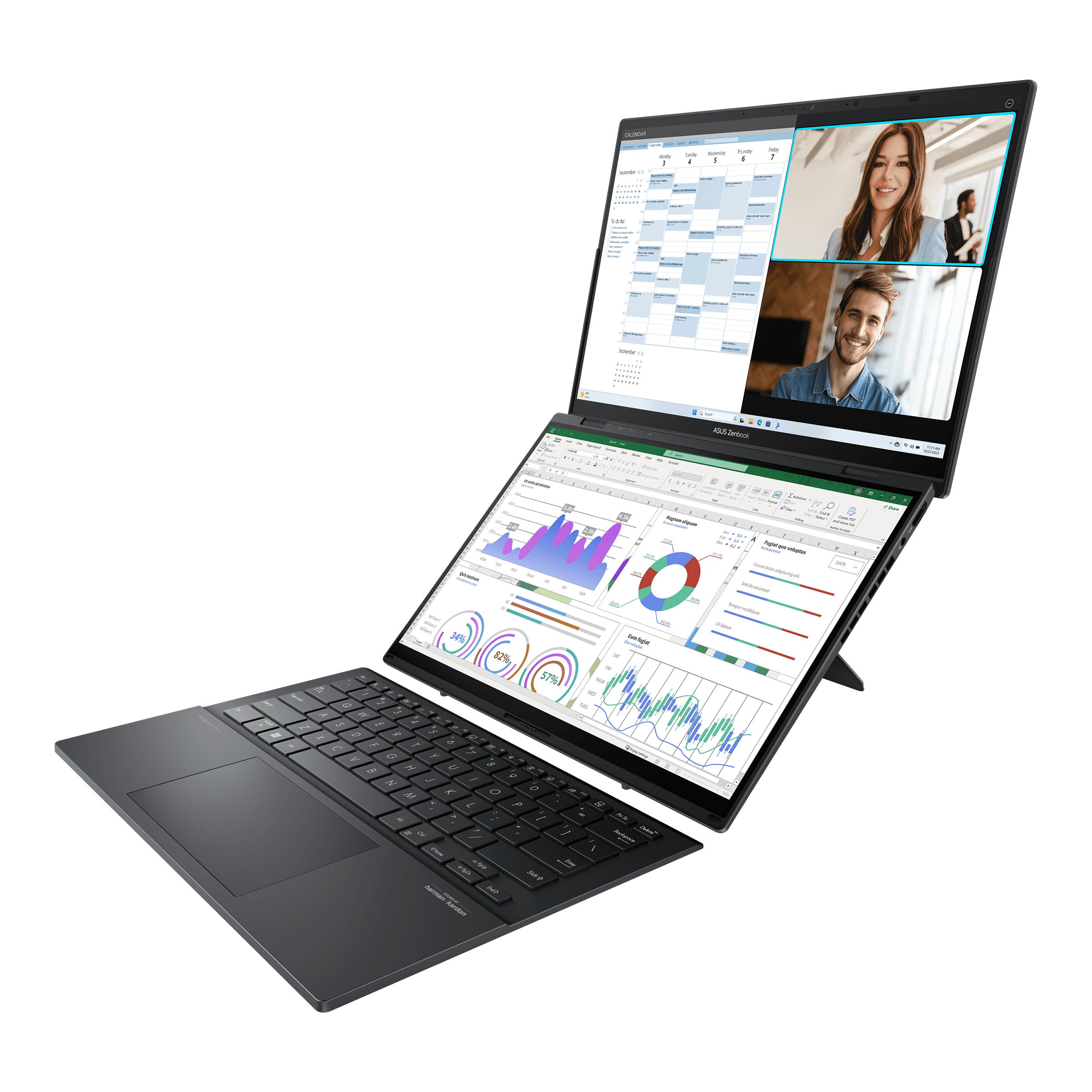 Zenbook Duo (2024) Dual Screen Mode 1