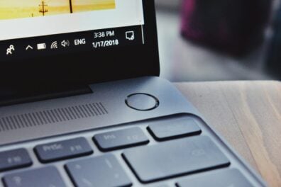 PC laptop bouton power