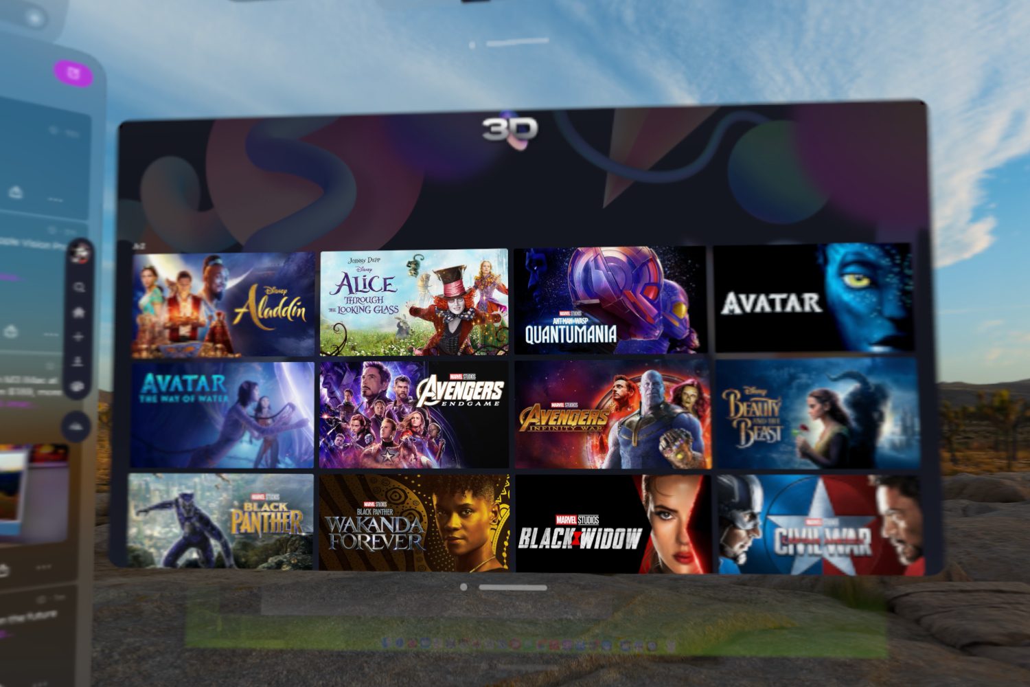 Disney+ Vision Pro