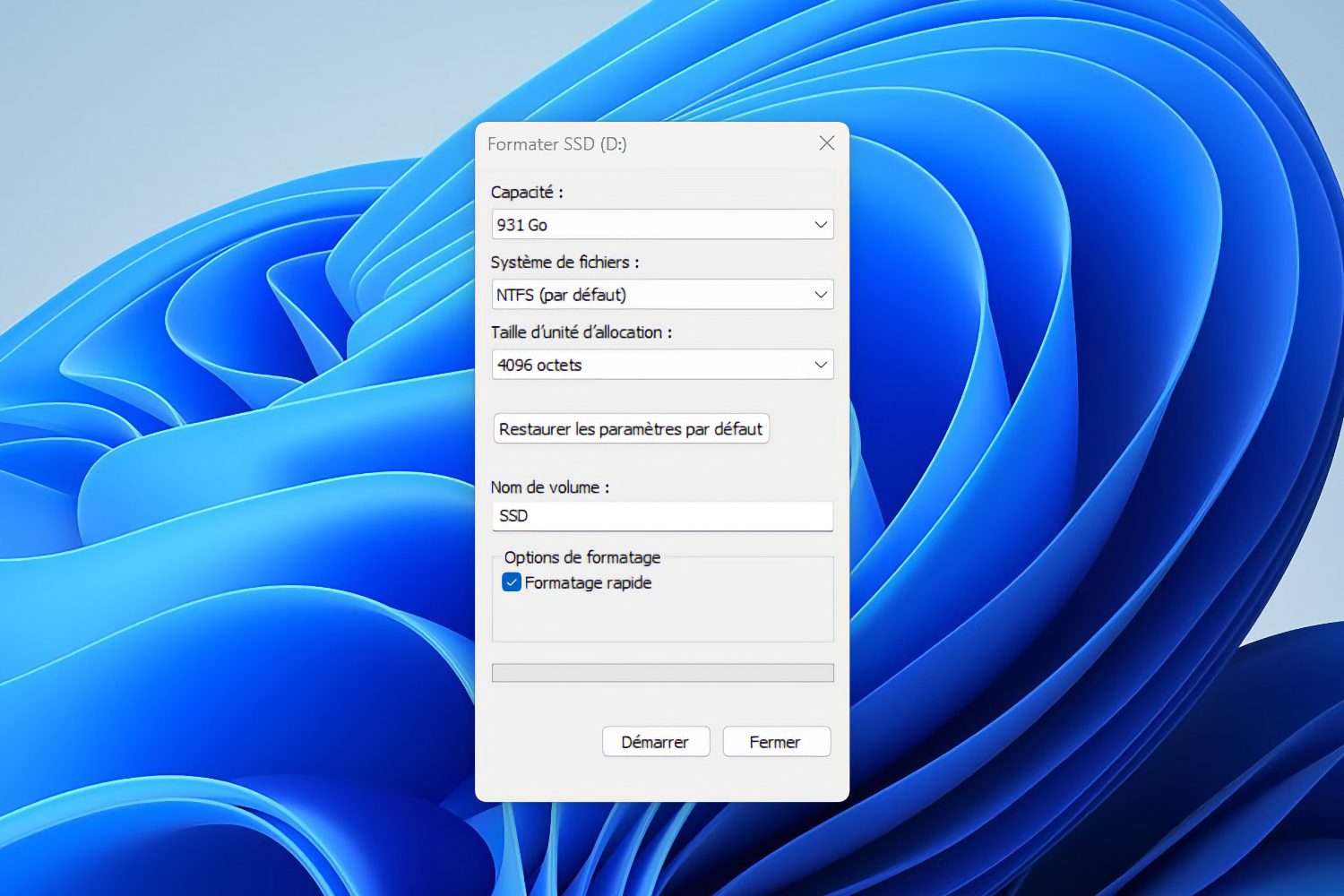 Format Windows 11