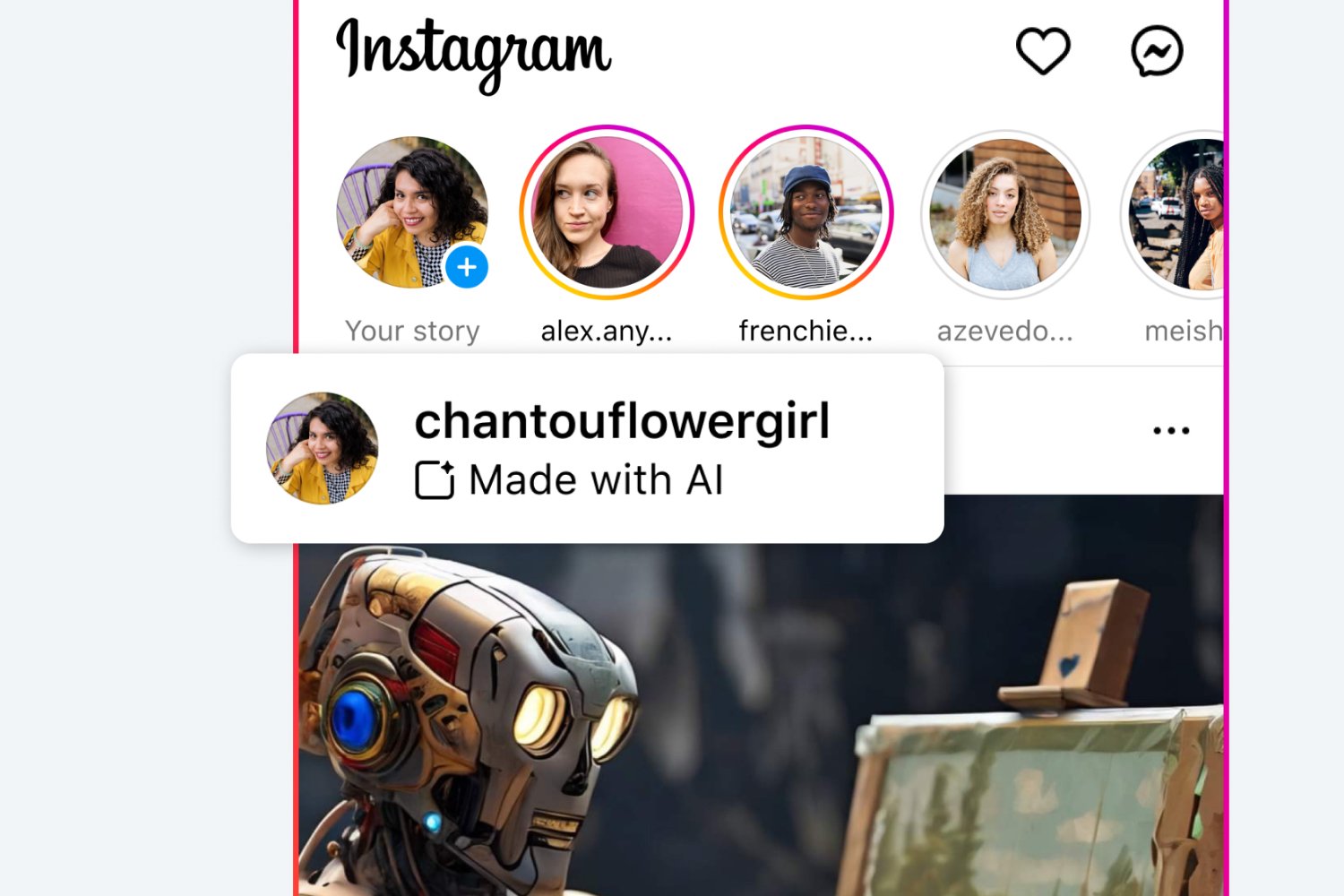 Meta Instagram Ia étiquette