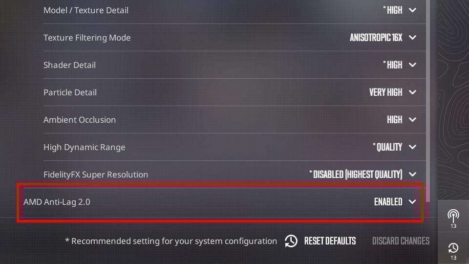 Counter Strike 2 Amd Radeon Anti Lag2 Settings