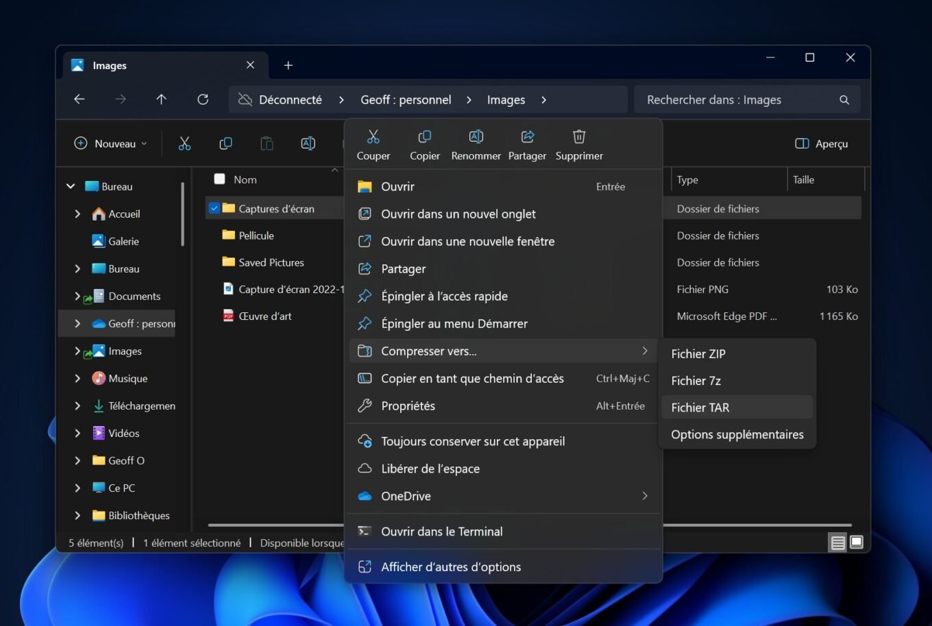 Explorateur De Fichiers Windows 11 24h2 Zip Tar