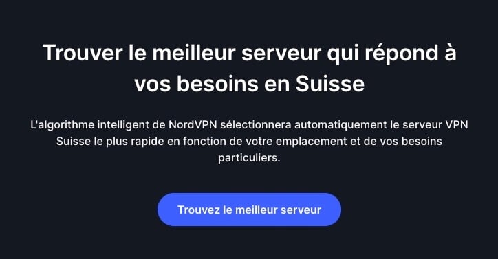 Meilleur Serveur Suisse Nordvpn