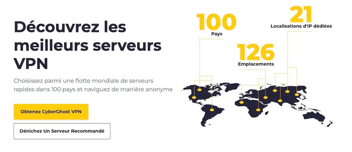 Réseau Serveurs Cyberghost Vpn