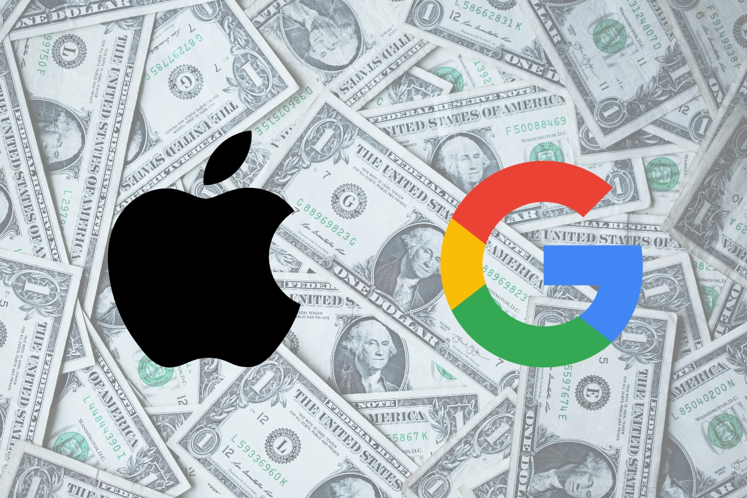 Google Apple Argent