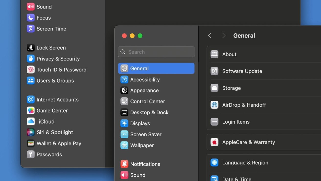 Réglages Système Macos 15