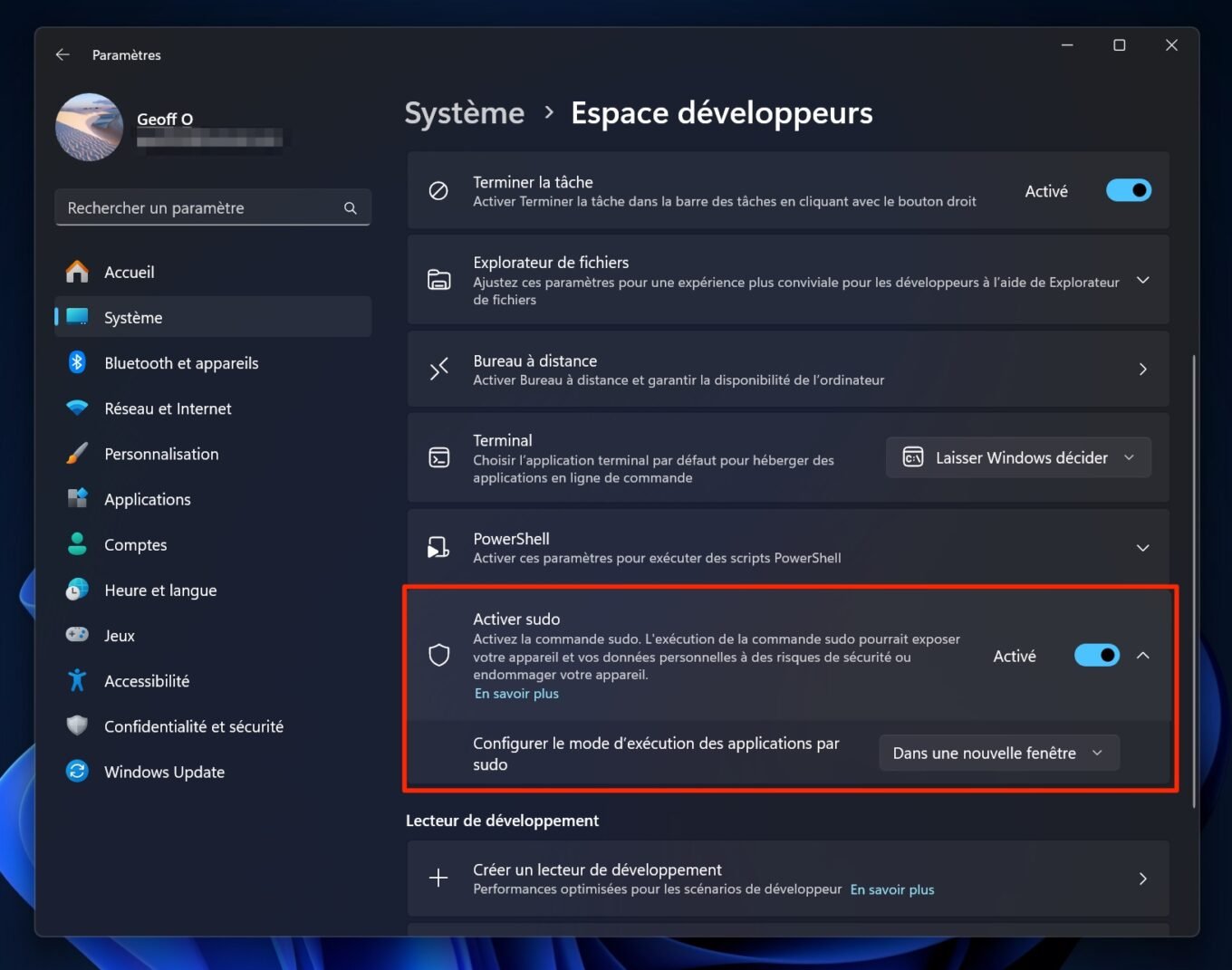 Windows 11 24h2 Sudo
