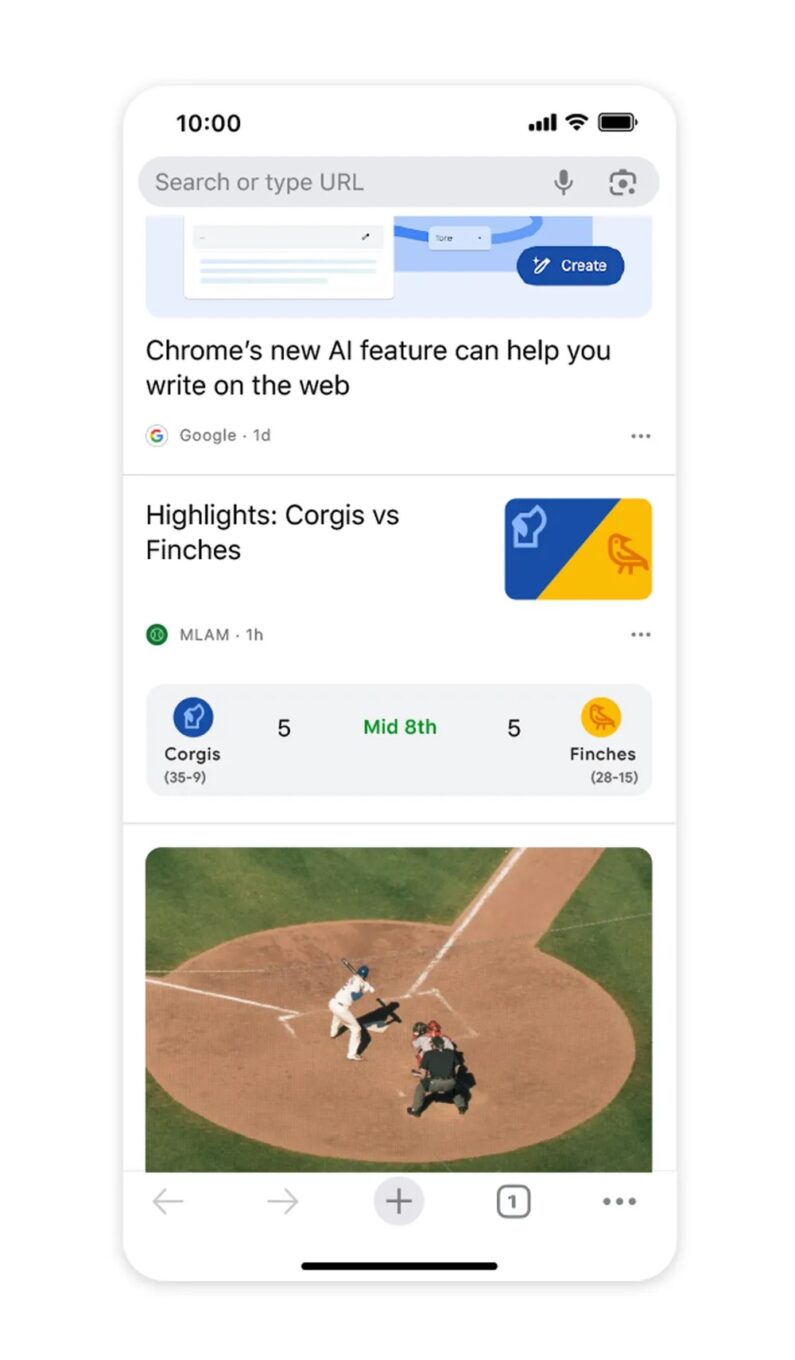 Chrome Discover Sport En Direct