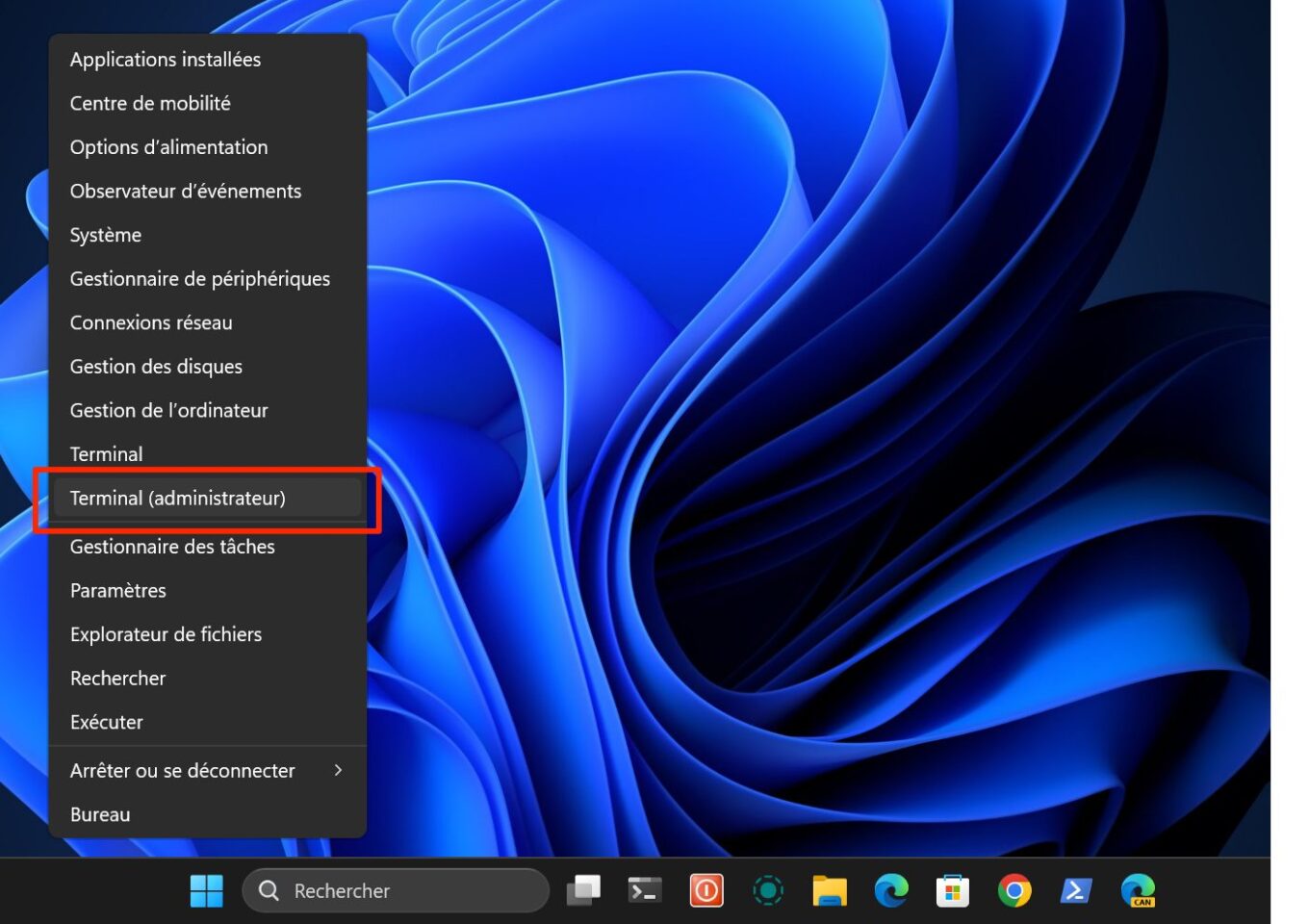 Windows 11 Terminal Administrateur
