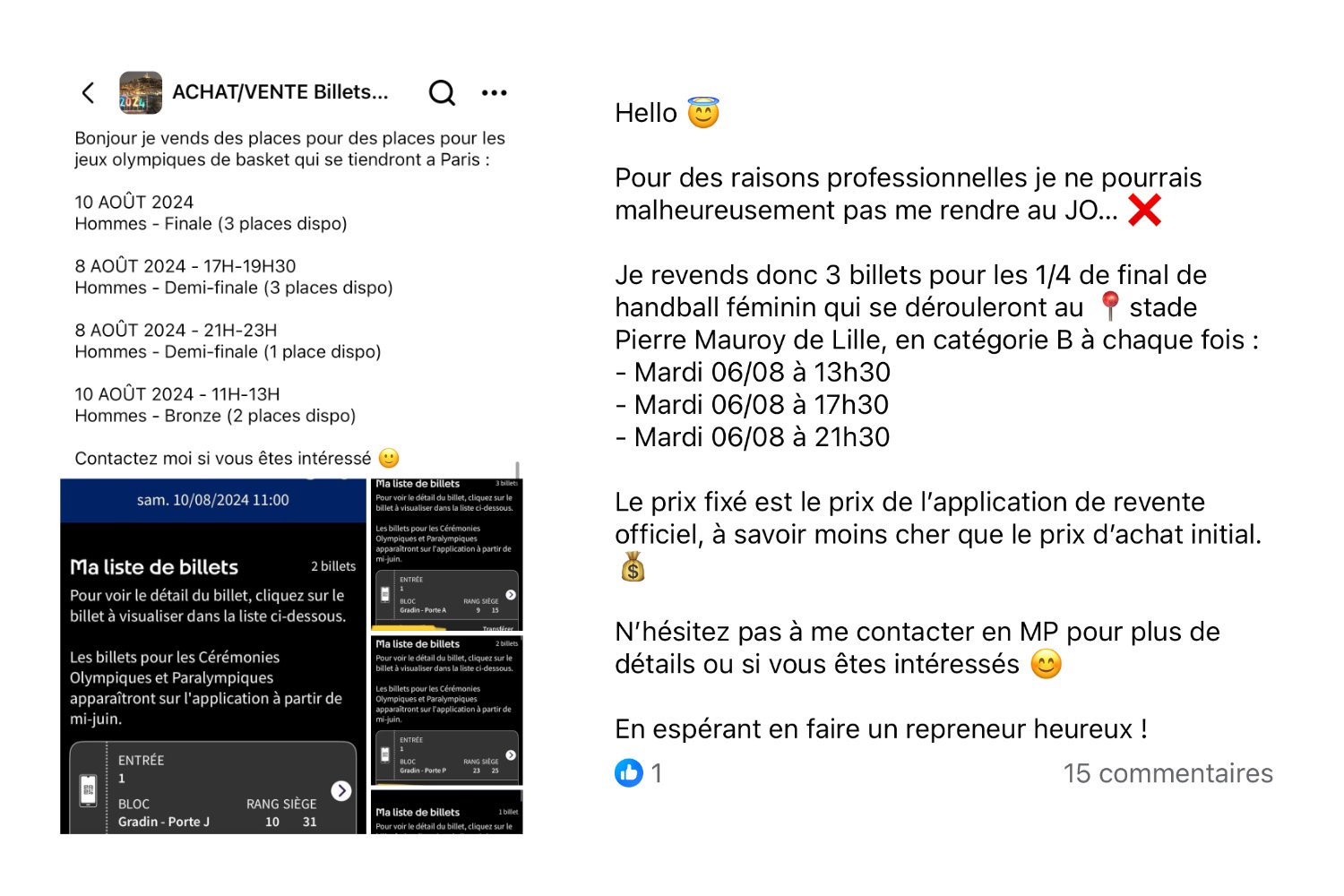 Annonces Revente Billet Jo 2024 Paris