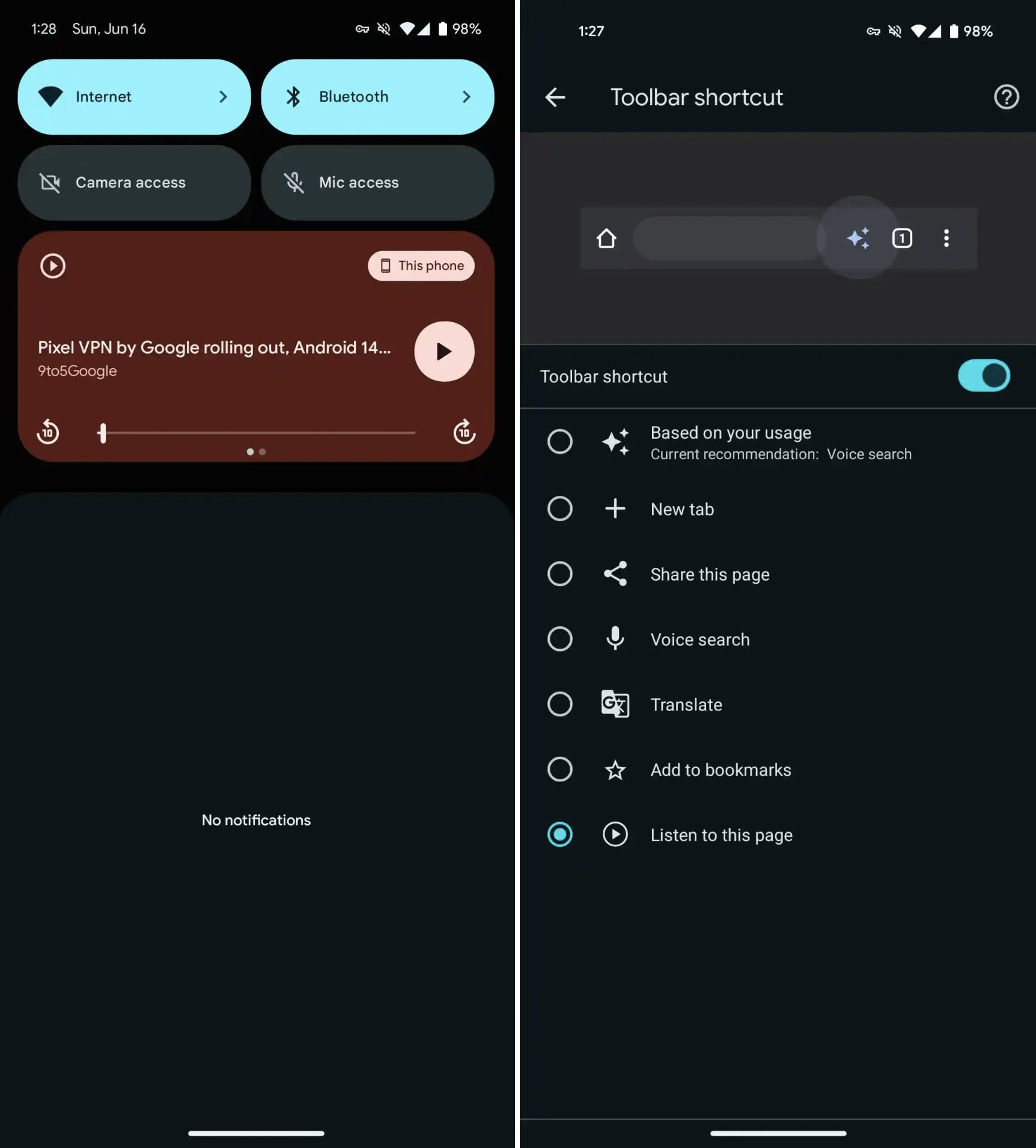 Google Chrome Android Lectteur Multimedia Audio