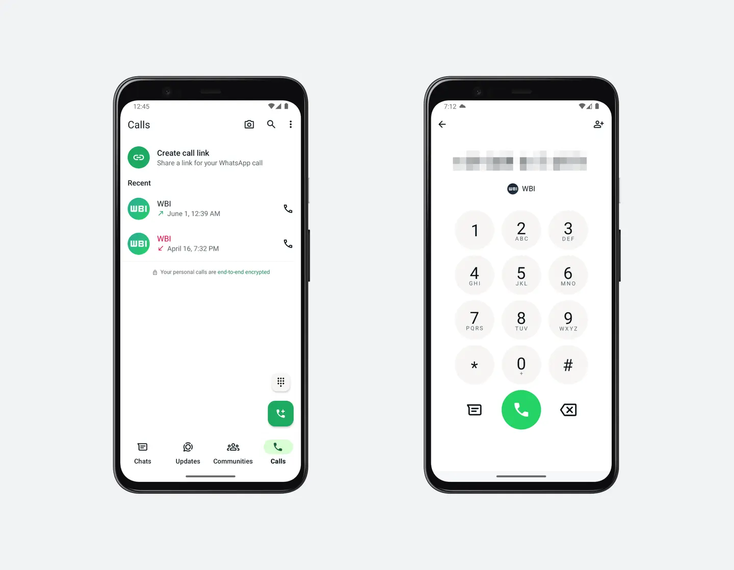 Whatsapp Nouveau Clavier Numerotation