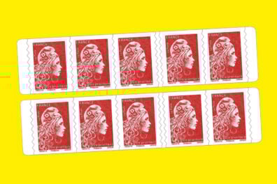 Timbre Rouge La Poste