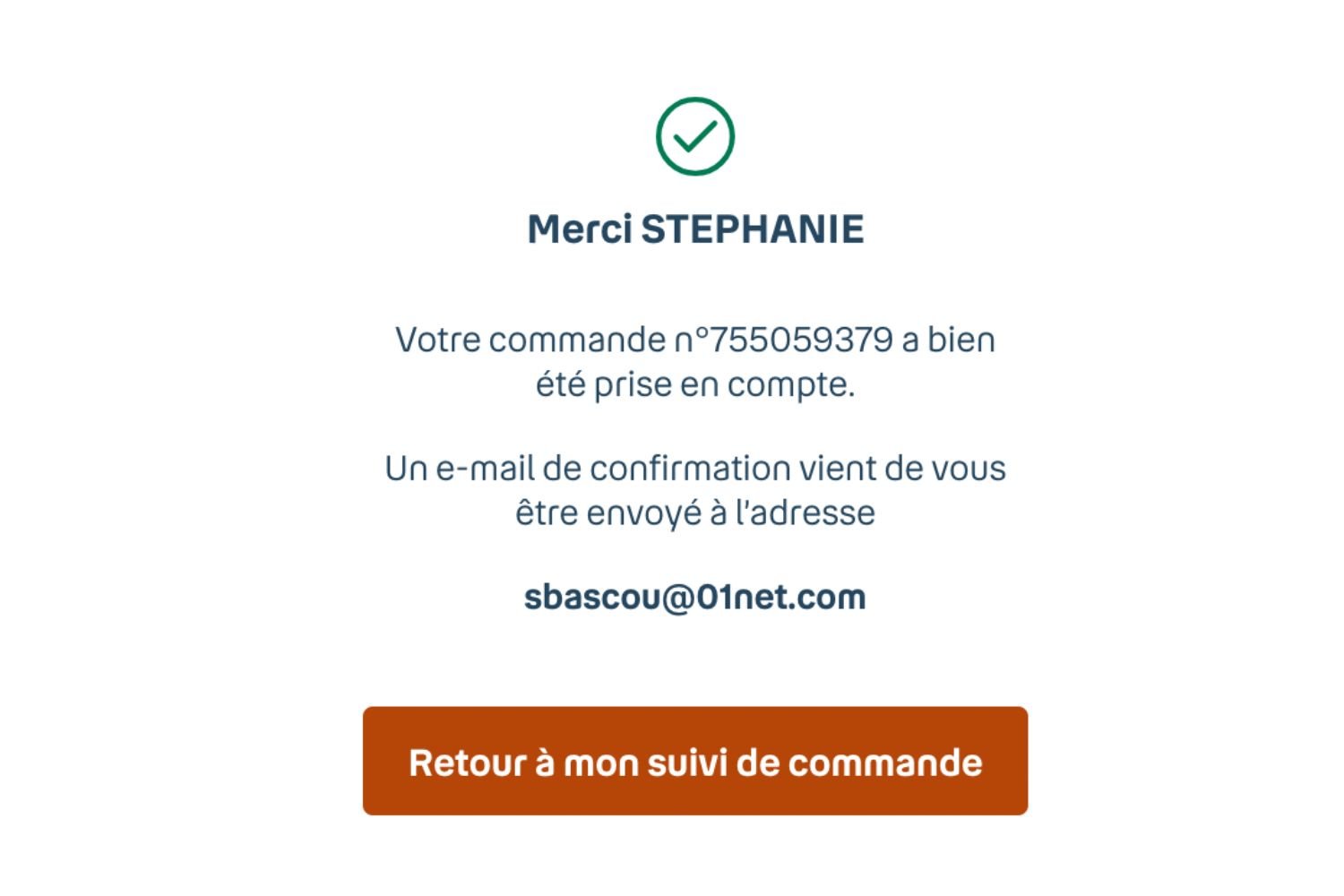 Commande Validée Bouygues