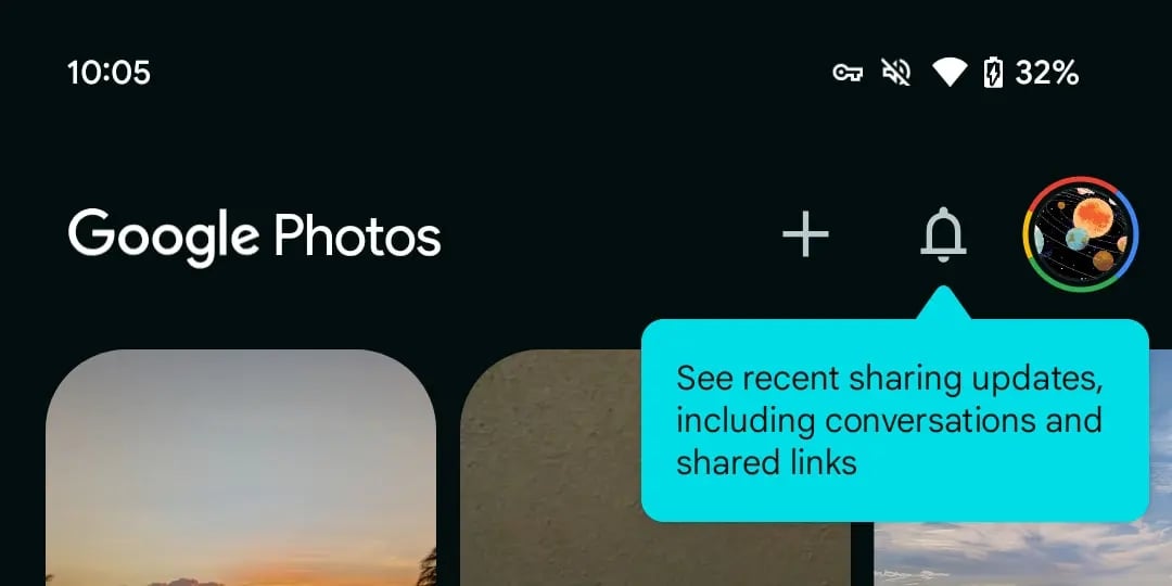 Google Photos Onglet Nouveautés