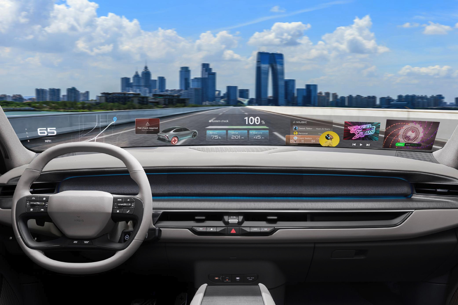 Hyundai Pare Brise Holographique