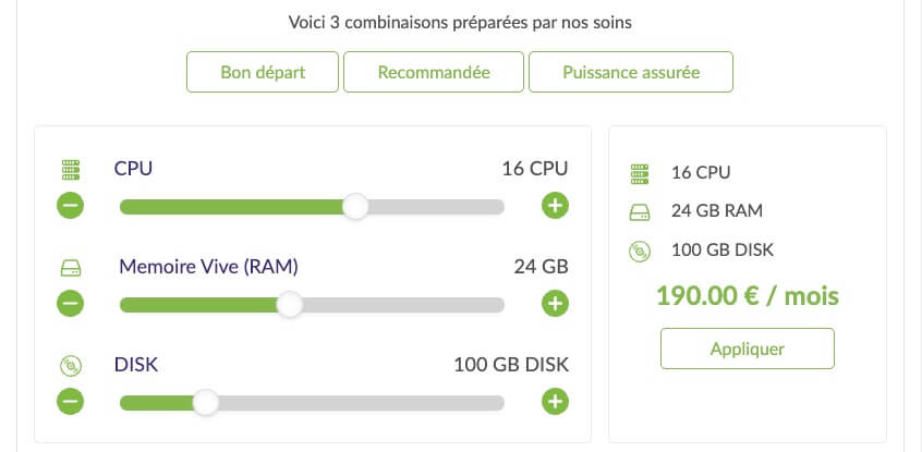 Modulation Hébergement Cloud Planethoster