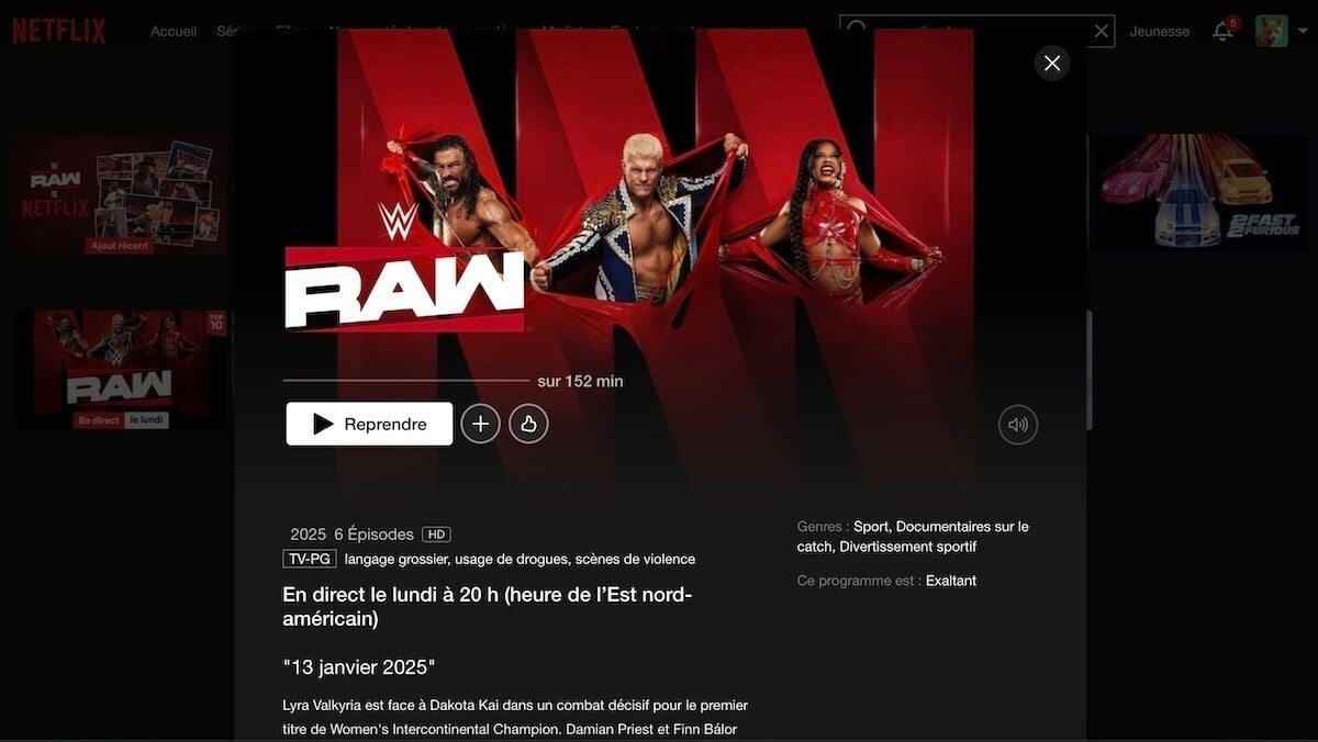 Wwe Catch Sur Netflix