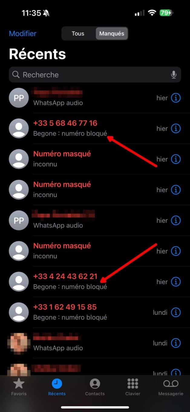Begone Iphone Comment Bloquer Plages Numéros Indésirables Démarcharge Commercial 19