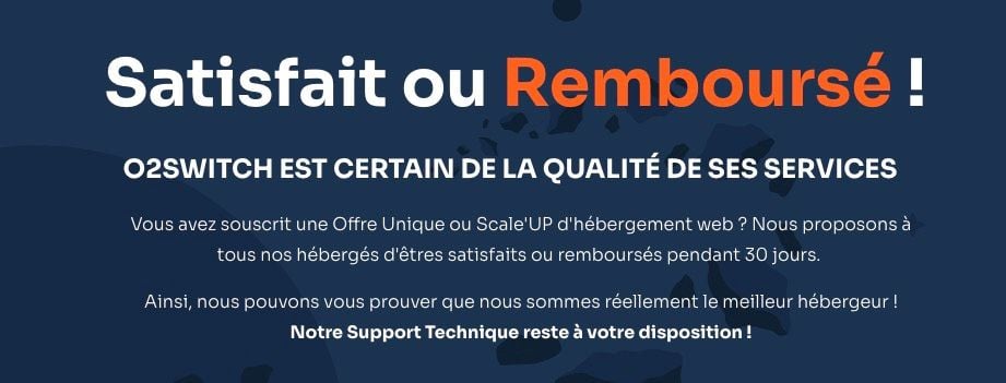 Garantie Satisfait Ou Remboursé Hébergement Web