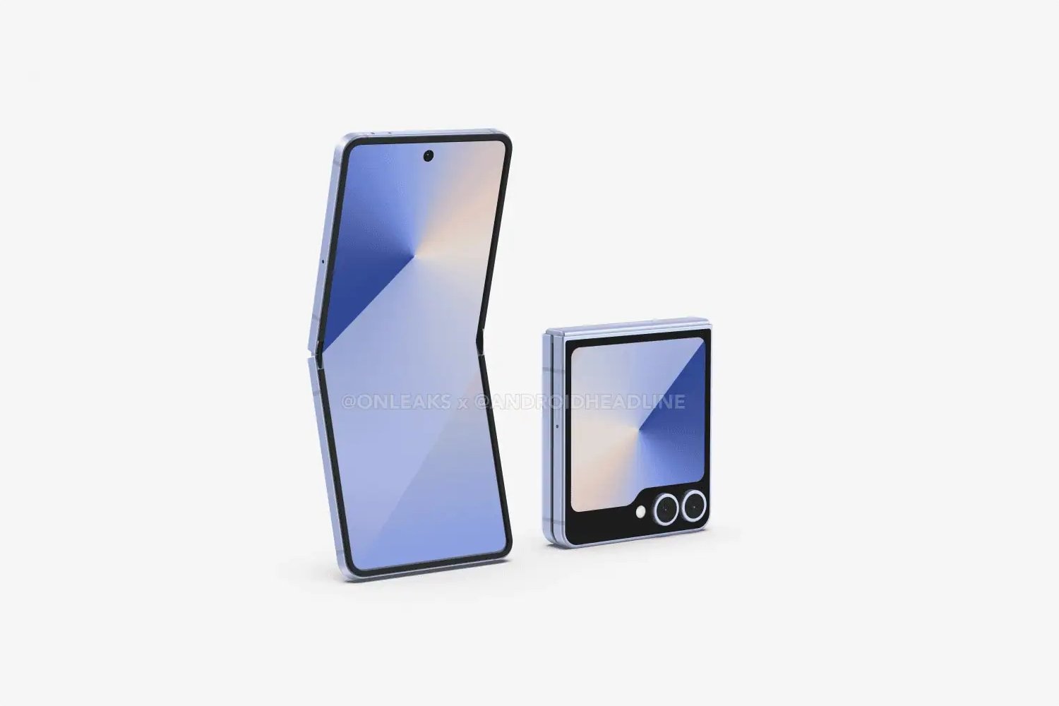 Samsung Galaxy Z Flip 7 Pliure Rendu 3d
