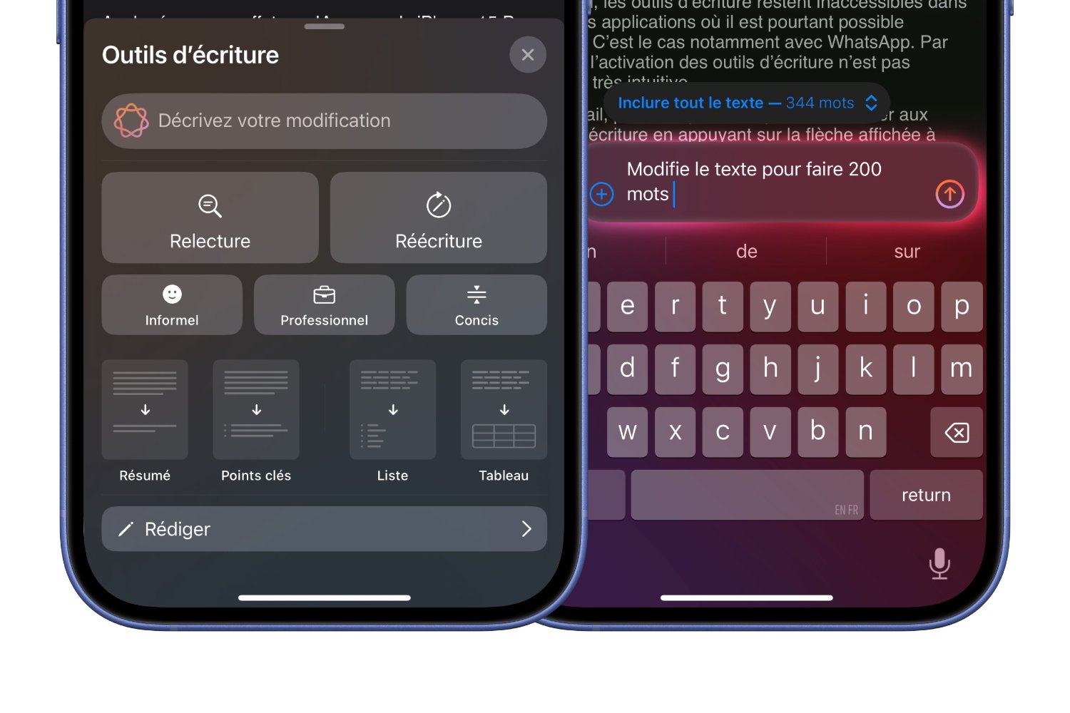 Apple Intelligence Ios 18.4 Outils D'écriture