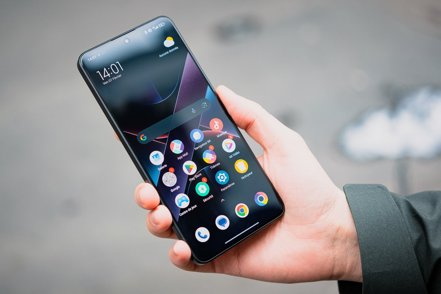Poco X7 Pro test écran d'accueil