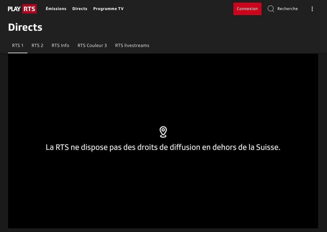 Géo Restriction Rts