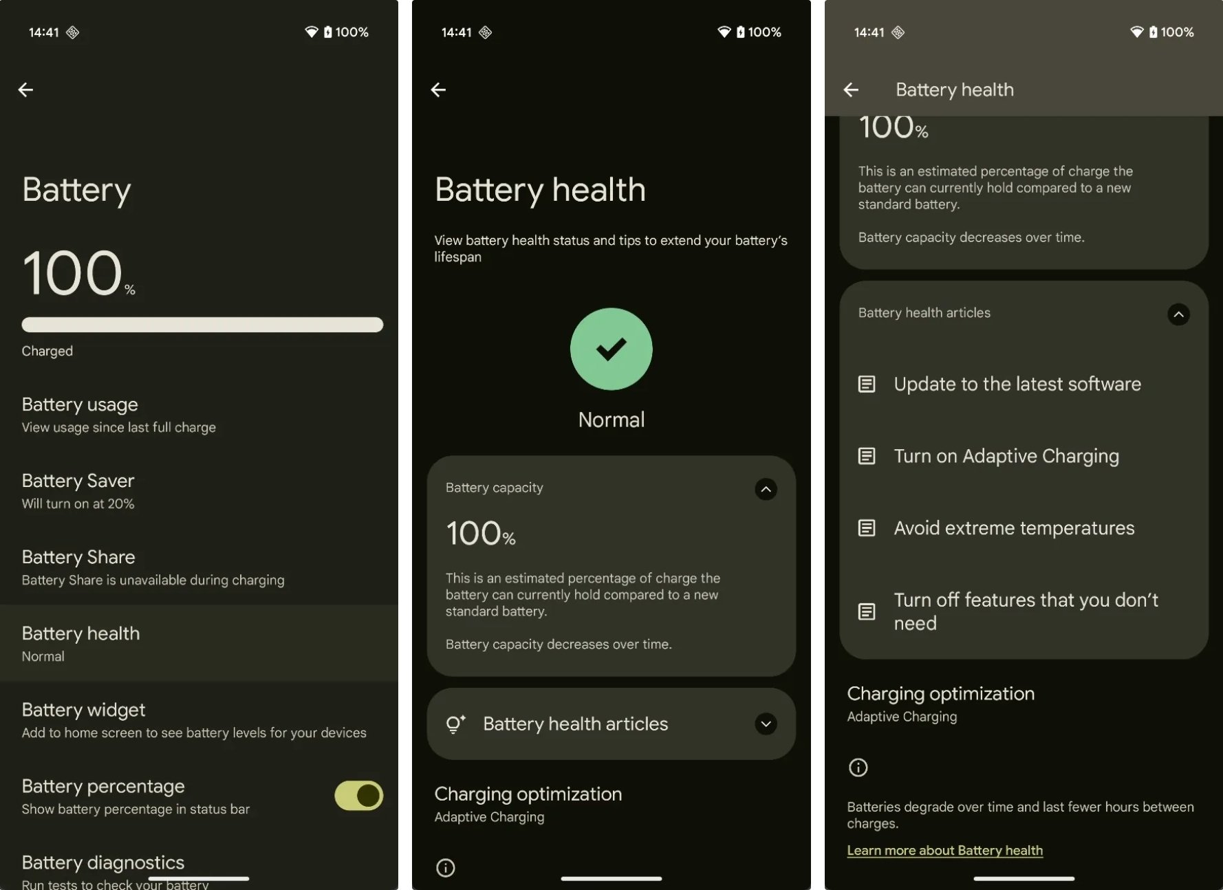 Android 16 Sante Batterie Smartphone