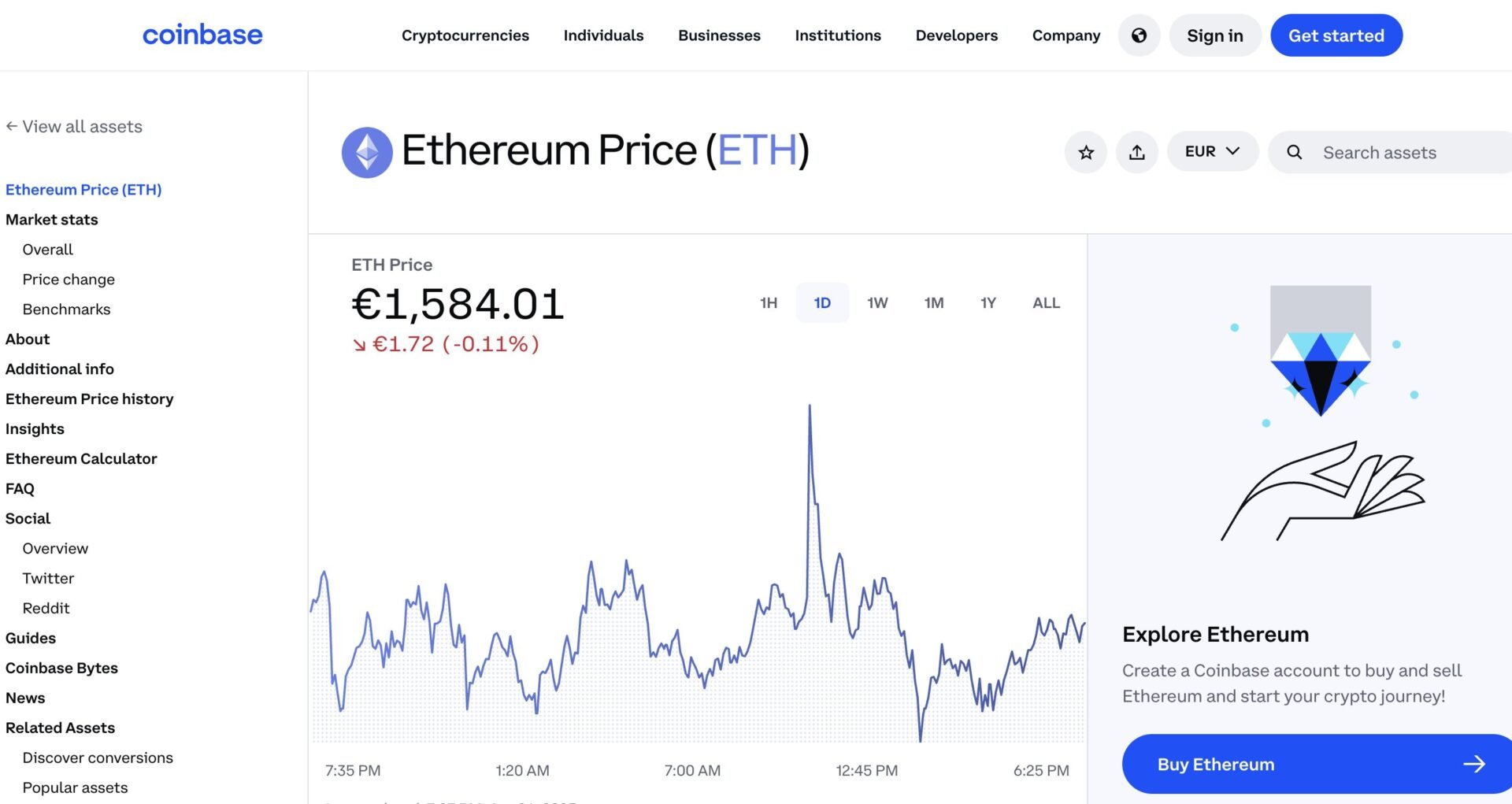 Coinbase Ethereum