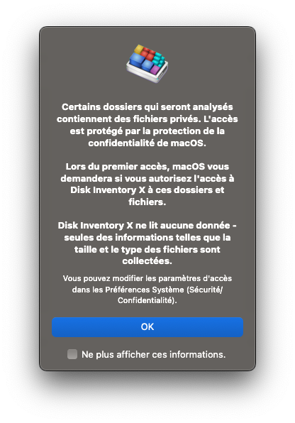 Disk Inventory X Effacer Données Système Macos 6