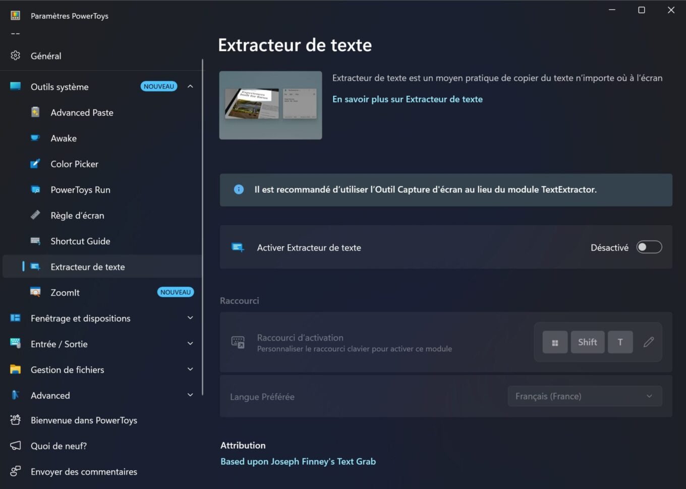 Microsoft Powertoys Textextractor