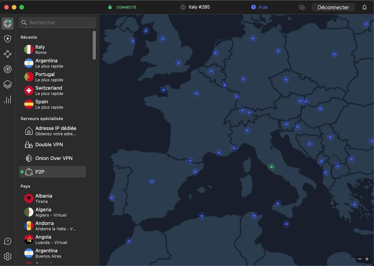 Nordvpn Connecté En Italie