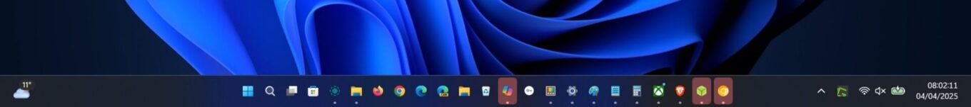 Windows 11 Barre Des Tâches Icônes Taille Dynamique 2