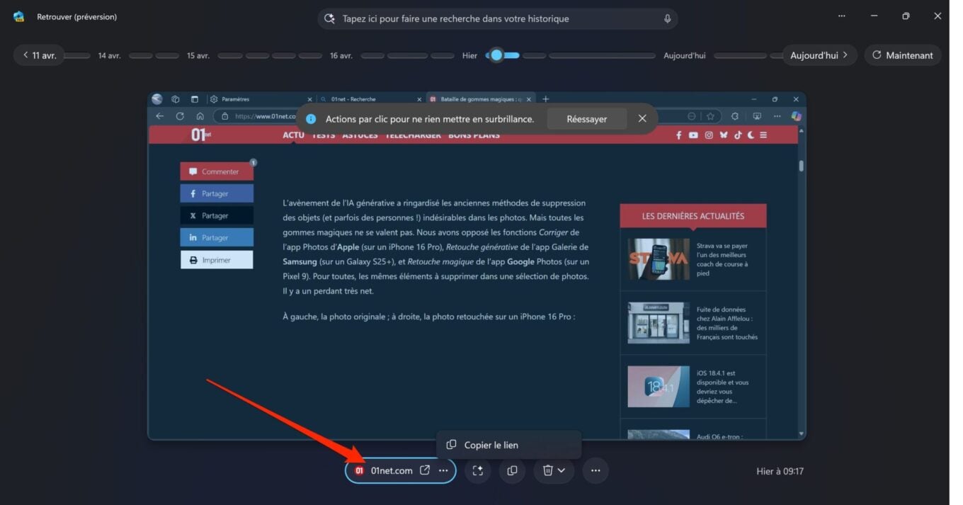 Windows 11 Recall Retrouver 12