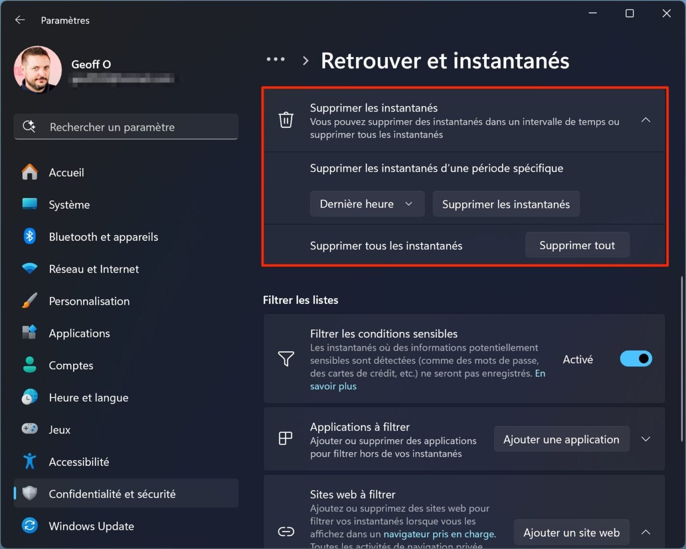 Windows 11 Recall Retrouver 17