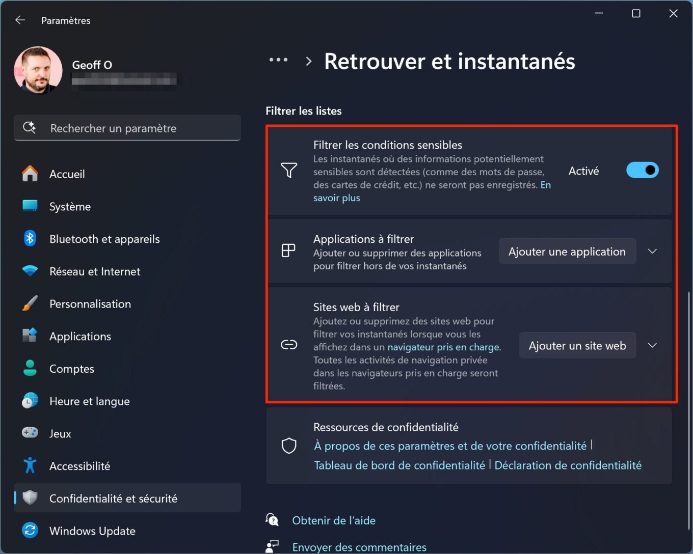 Windows 11 Recall Retrouver 5