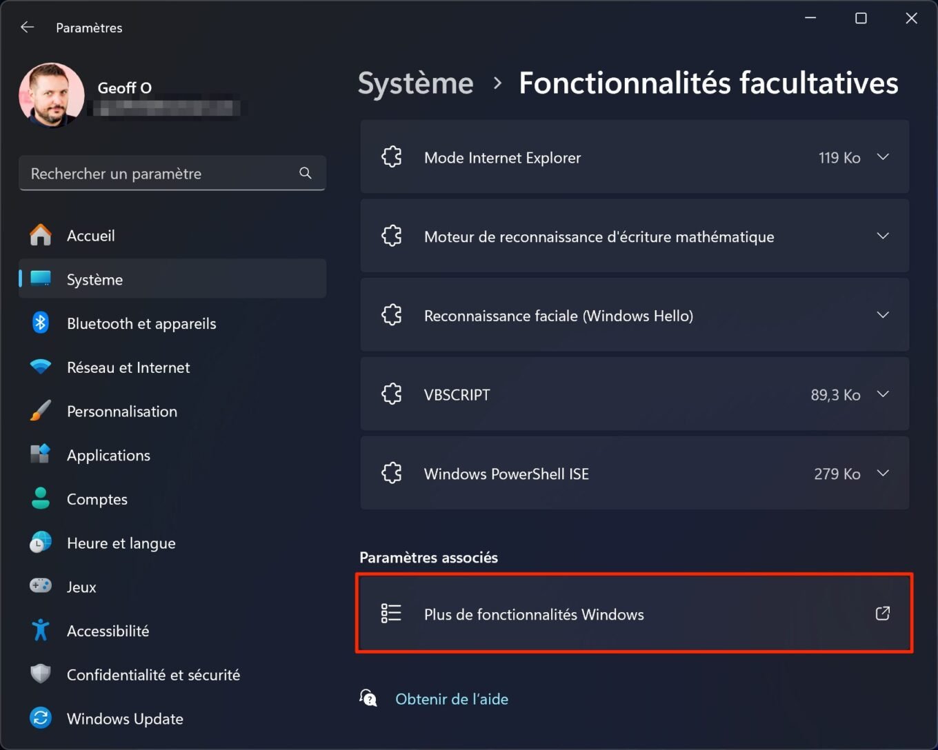 Windows 11 Désactiver Recall Retrouver 2