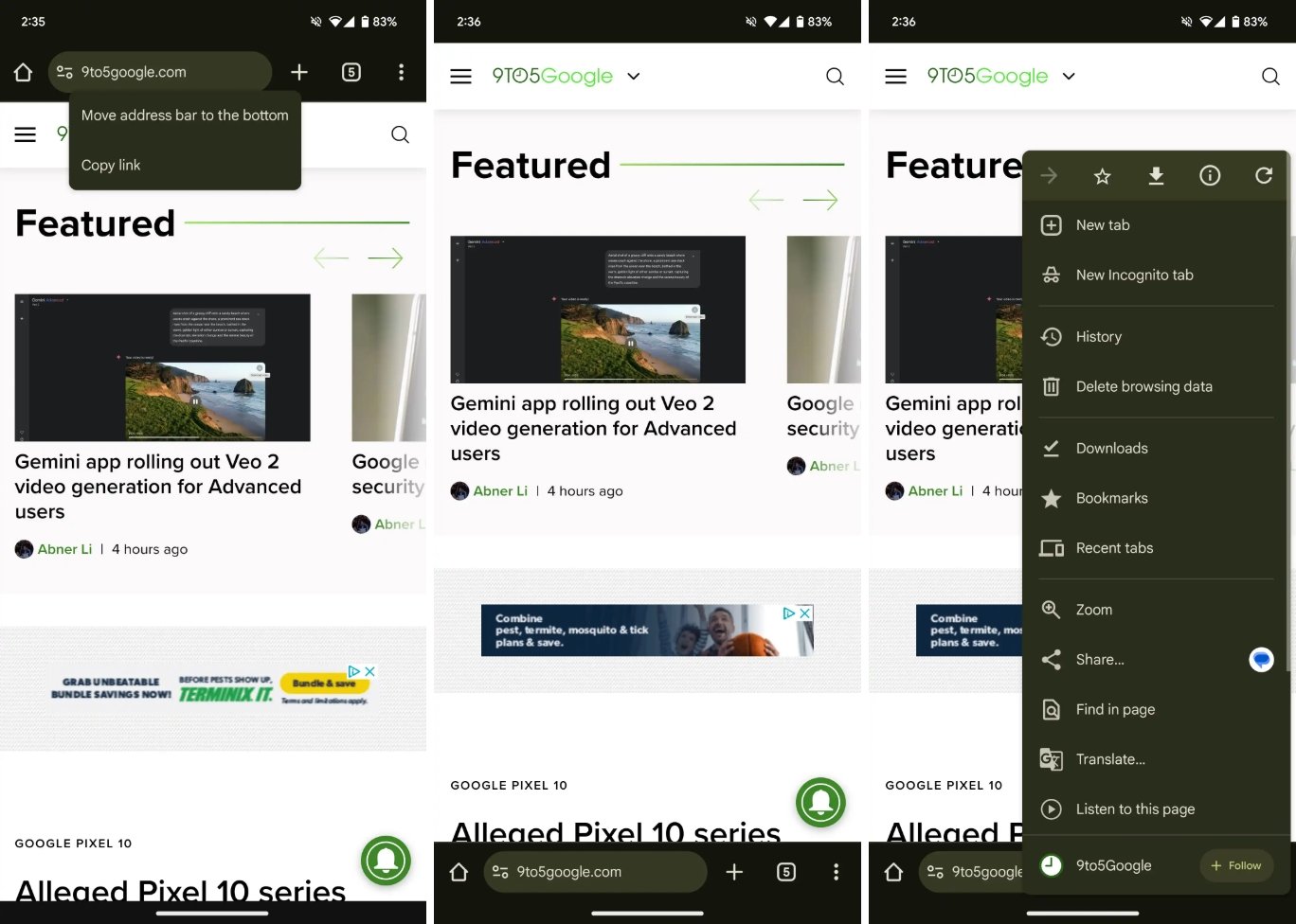Chrome Android Barre Adresse En Bas